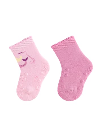 Sterntaler ABS Krabbelsocken 2er-Pack Nixe in rose