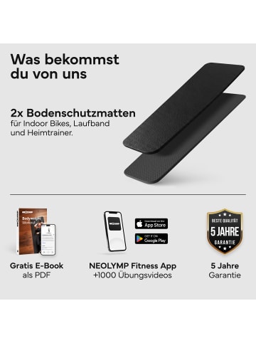 Neolymp Bodenschutzmatte "FLM210" XS in Schwarz, 70x20 cm