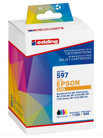 edding Druckerpatrone ersetzt Epson T34XL Multipack
