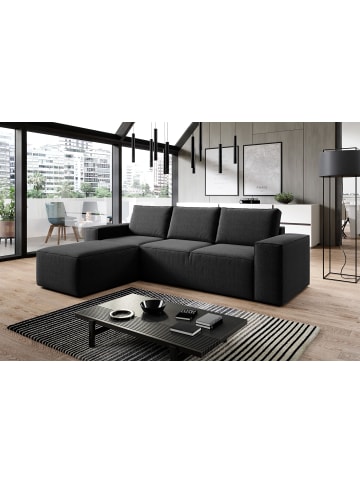 MF Design Rush Recamiere Links in Schwarz -  (L) 302 x (B) 302 x (H) 95 cm