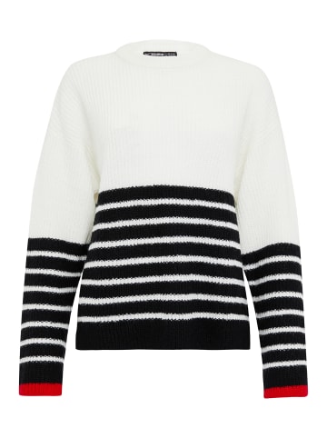 Threadbare Strickpullover THB Citrine Striped Jumper in Weiß