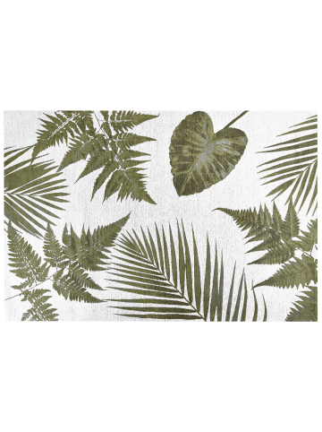 Beliani Kurzflor BARZAH in Grün/Weiß - (W) 200 x (H) 200 x (L) 300 cm