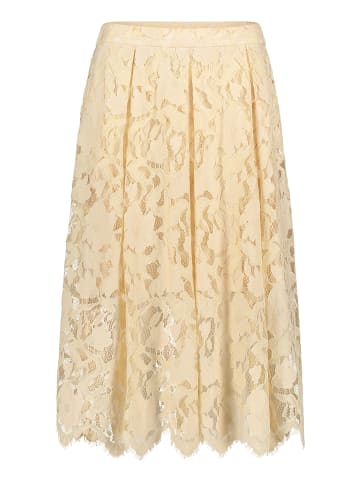 Vera Mont Spitzenrock mit Taschen in Champagne Sorbet