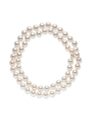 Lulu & Jane Perlen-Kette Muschelkernperle in weiß