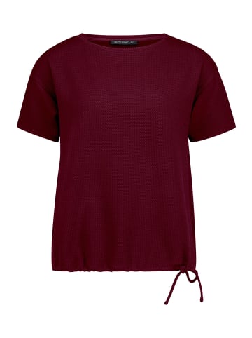 Betty Barclay Blusenshirt mit Tunnelzug in Maroon Banner