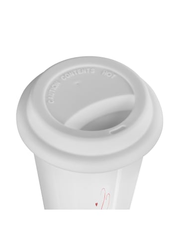 Mr. & Mrs. Panda Thermobecher Garnele Franzose ohne Spruch in Weiß