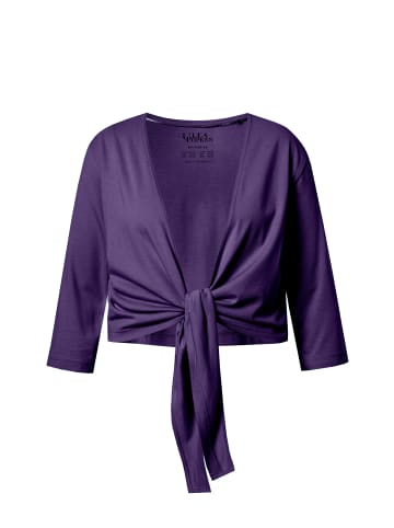 Ulla Popken Shirtjacke in tiefes violett