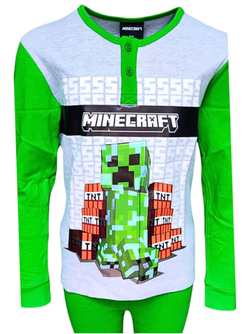 Minecraft Schlafanzug Minecraft Creeper in Grau-Grün