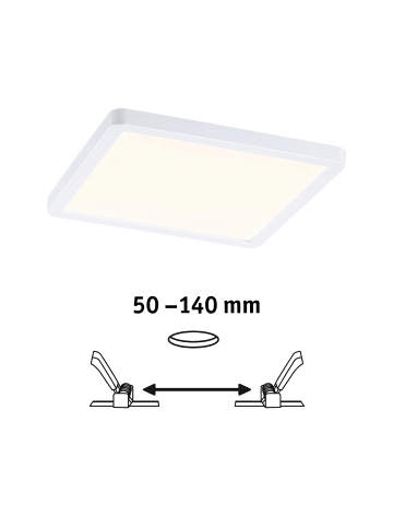 paulmann EB Panel AREO VariFit IP44 13W 3000K 3Step dim 175x175mm Weiß