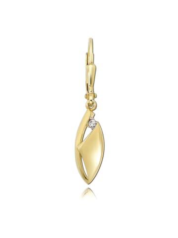 BALIA Ohrringe Gold 333 Gelbgold - 8 Karat Ellipse Ohrhänger