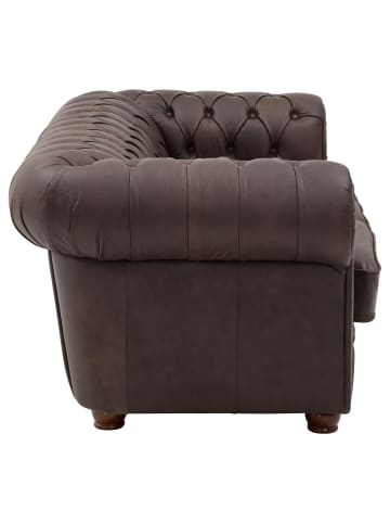 58 aufm Kessel SOFA 2-Sitzer Kath Echtleder (Antikoptik) braun
