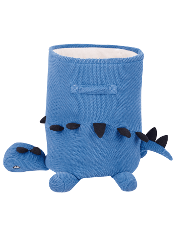 Beliani Korb BAGNU in Blau/Schwarz - (W) 35 x (H) 40 x (L) 35 cm