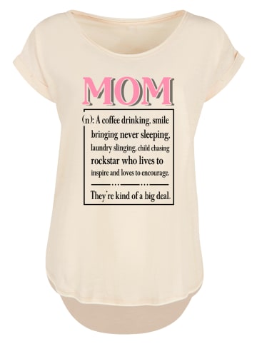 F4NT4STIC T-Shirt Muttertag Pink Unconditional Love Family in Whitesand