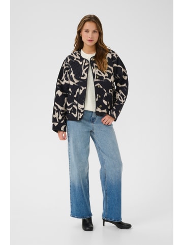 Kaffe Jacke KAkayla Loose fit in Black/Nature Organic Lines