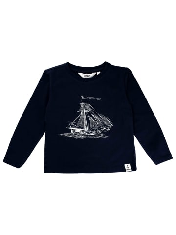 ebbe Shirt Langarm Crawford in Navy ship print