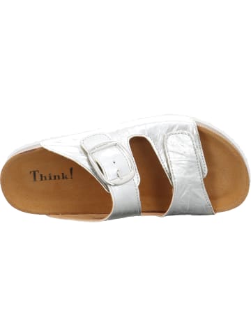 Think! Tieffußbett Pantolette CRISSI in Silber