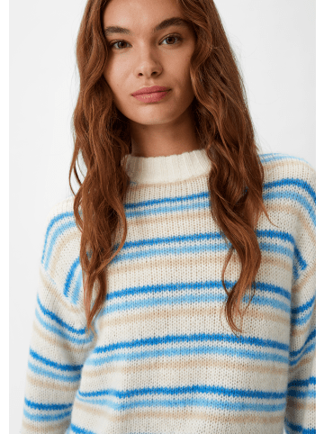 comma CI Strickpullover langarm in Weiß