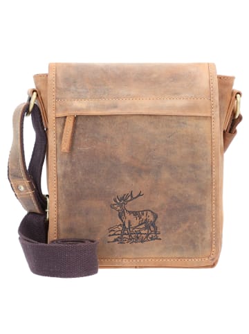 Greenburry Vintage Umhängetasche Leder 20 cm brown