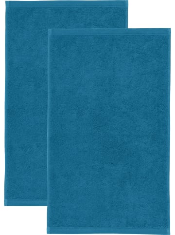 Erwin Müller Frottier Gästetuch 2er-Pack Heidenheim in ozeanblau