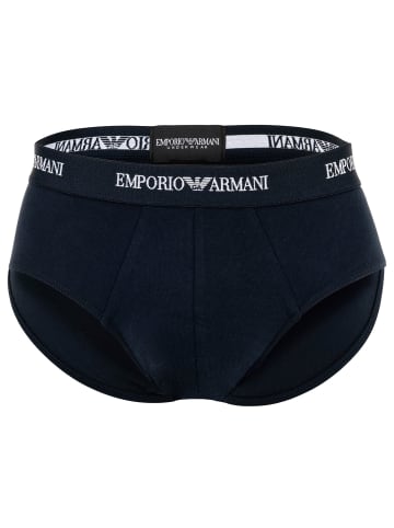 Emporio Armani Slip 3er Pack in Blau