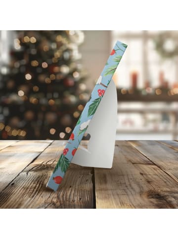 Mr. & Mrs. Panda Adventskalender Einhorn Katze mit Spruch in Eisblau