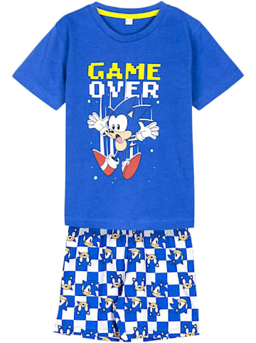 Cerda Schlafanzug kurz Sonic The Hedgehog in Blau