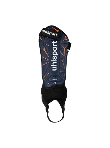 uhlsport  Schienbeinschützer Flex Plate in marine/fluo orange/weiß