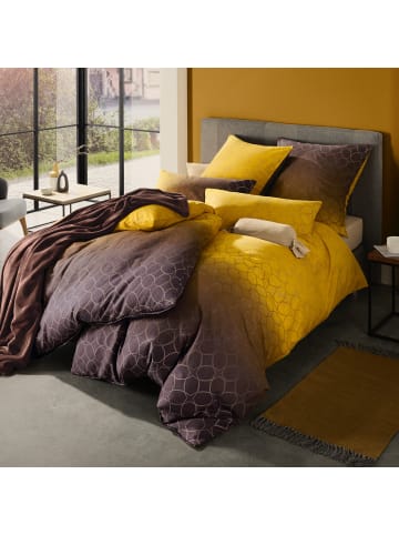 Erwin Müller Fein Biber Bettwäsche in curry-braun