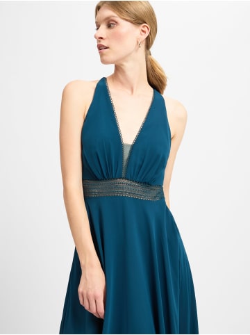 Marie Lund Kleid in petrol - 0001