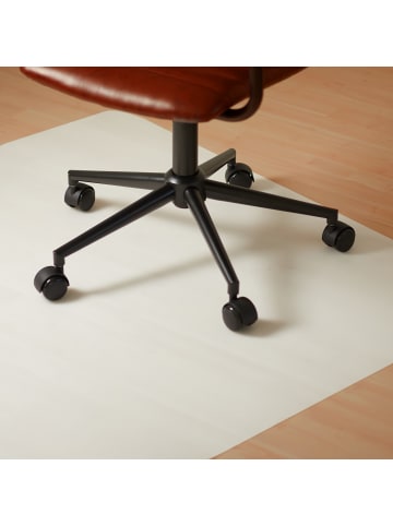 relaxdays Bürostuhlunterlage in Weiß - (L)150 x (B)120 cm
