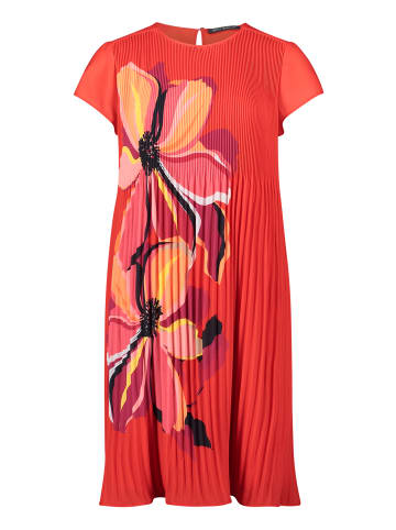 Betty Barclay Plisseekleid kurzarm in Red/Pink