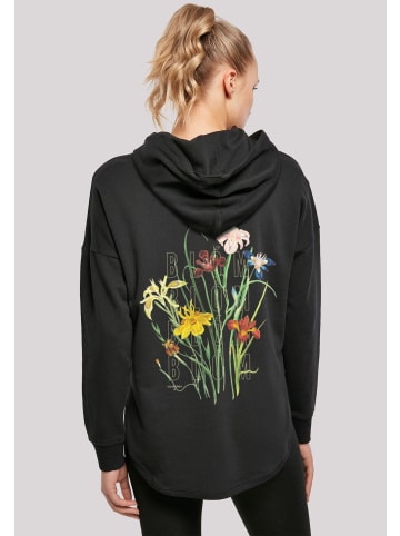 F4NT4STIC Oversized Hoodie Blumen Muster in schwarz