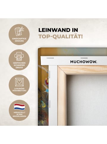 MuchoWow Leinwand bilder Blumenmeer (BxH)