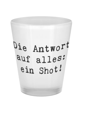 Mr. & Mrs. Panda Schnapsglas Spruch Schnapsglas Moment mit Spruch in Transparent