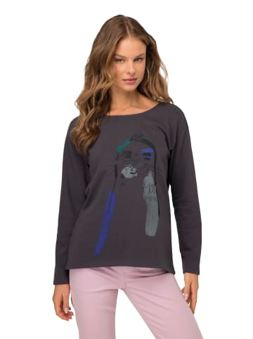 LAURASØN Sweatshirt in dunkelgrau