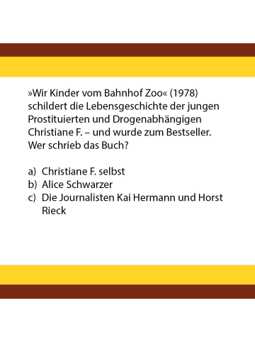 ars vivendi Das 70er-Quiz | Box mit 66 Spielkarten und Anleitung