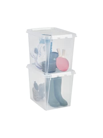 SmartStore 2er-Set Aufbewahrungsbox Classic Transparent 52L