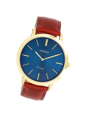 Oozoo Analog-Armbanduhr OOZOO Vintage Series braun groß (ca. 42mm)