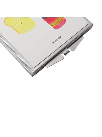 Mr. & Mrs. Panda Klappspiegel Toast Marmelade ohne Spruch in Weiß