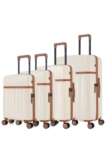 SWISS KOPPER 4 tlg. Kofferset ZERMATT O in Creme (102L/69L/45L/32L)