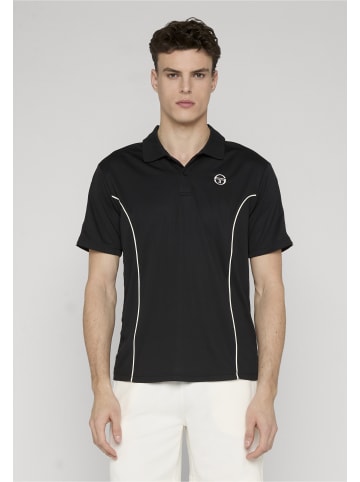 Sergio Tacchini Polo Shirt in black/white