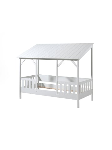 58 aufm Kessel HAUSBETT Kat 214x174x105 aus MDF+Massivholz in Weiß