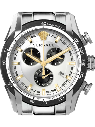Versace Analoguhr für Herren in silber