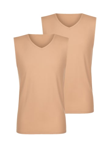 Lisca 3er Pack Shirt V-Ausschnitt in powder skin