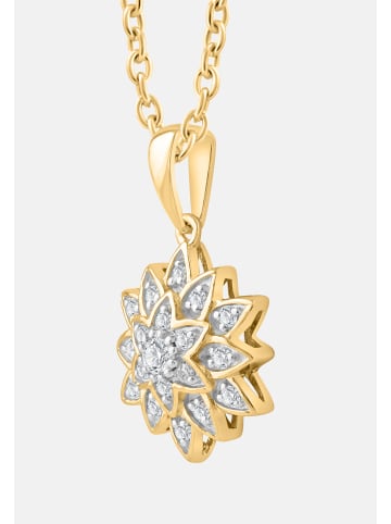 Diamant Exquis Halskette aus 375 Gelbgold mit Diamant