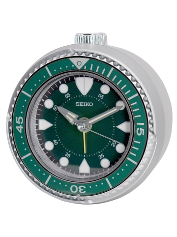 Seiko Wecker mit Quarz-Uhrwerk Schwarz / Silber