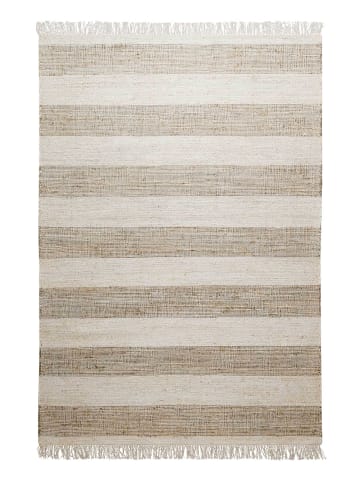 Green Looop Handweb-Teppich Virgil in sand, creme