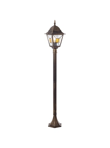 Brilliant Janel Außenstandleuchte 120cm in schwarz gold