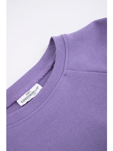 Coccodrillo Oversize-T-Shirt mit kurzen Ärmeln in violett