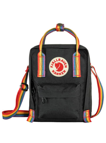 FJÄLLRÄVEN Kanken Rainbow Sling - Umhängetasche 20 cm (black-rainbow pattern) in black-rainbow pattern